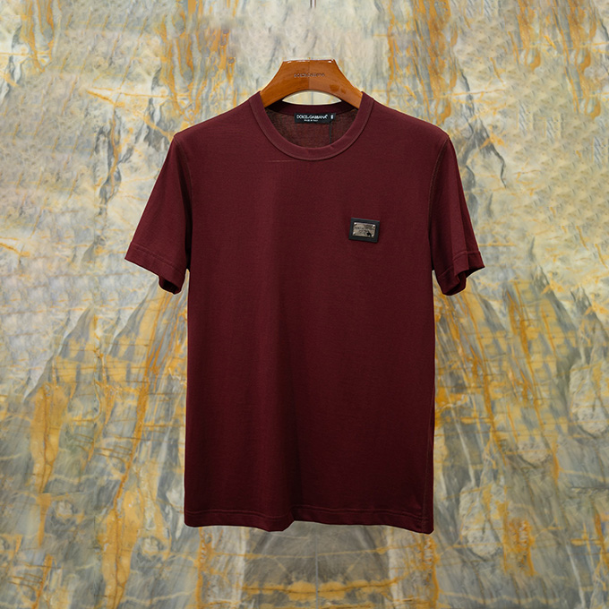 dolce & gabbana logo tag cotton t-shirt